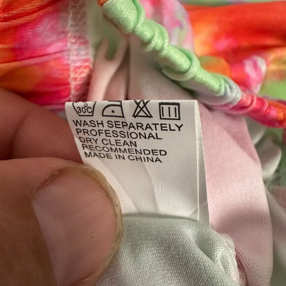 Girls 3-Piece Fringe Tee Tie-Dye Bell Bottoms & Headband Set - Size 2T - Picture 11 of 13